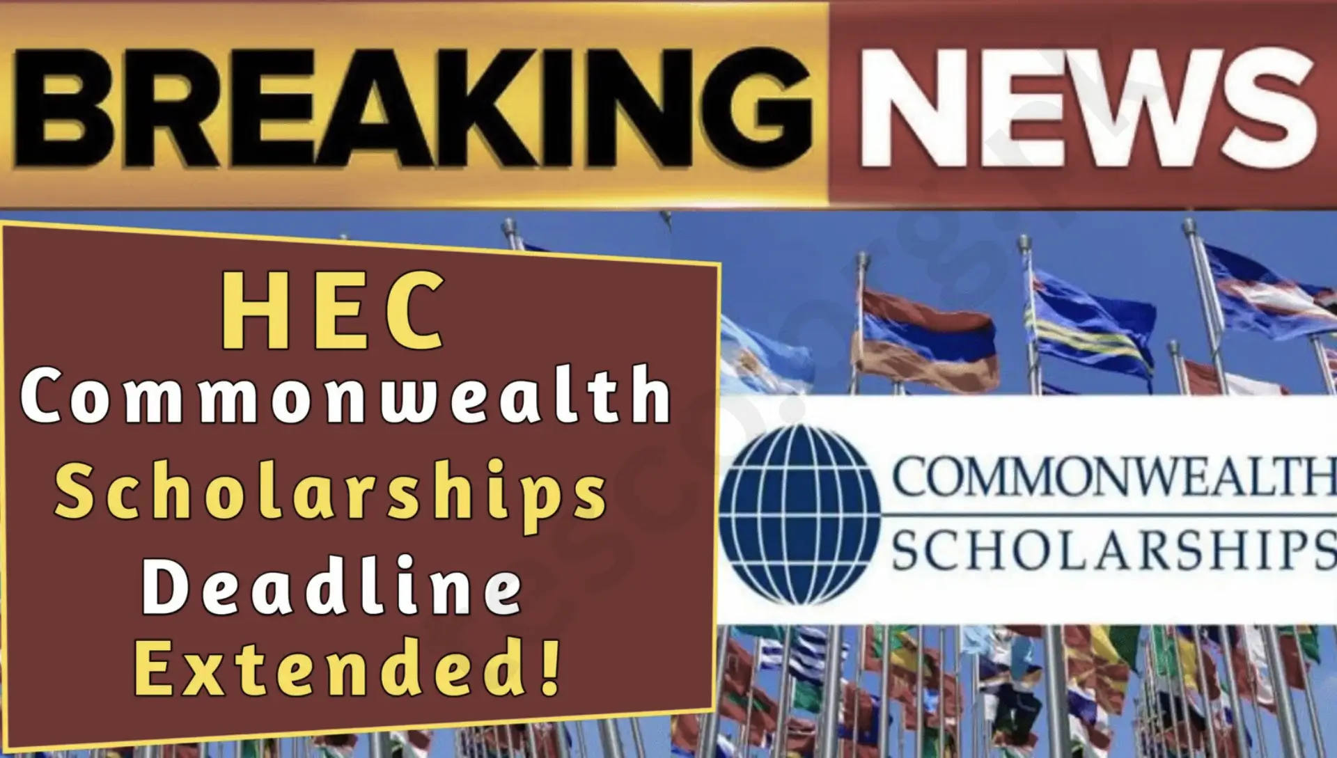 Deadline for Commonwealth Scholarships