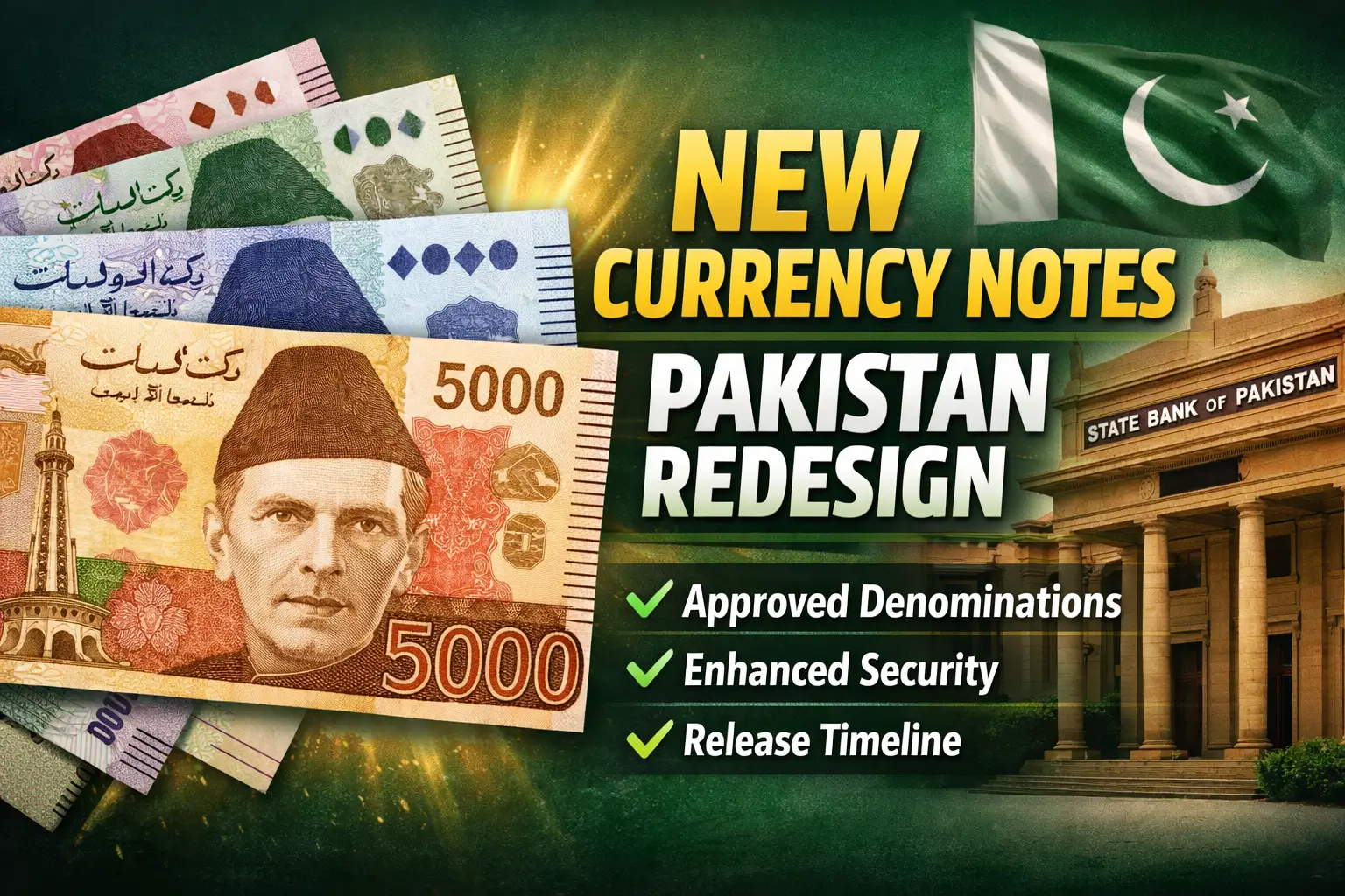 New Currency Notes Pakistan Redesign 2026 – Approved Denominations & Release Timeline