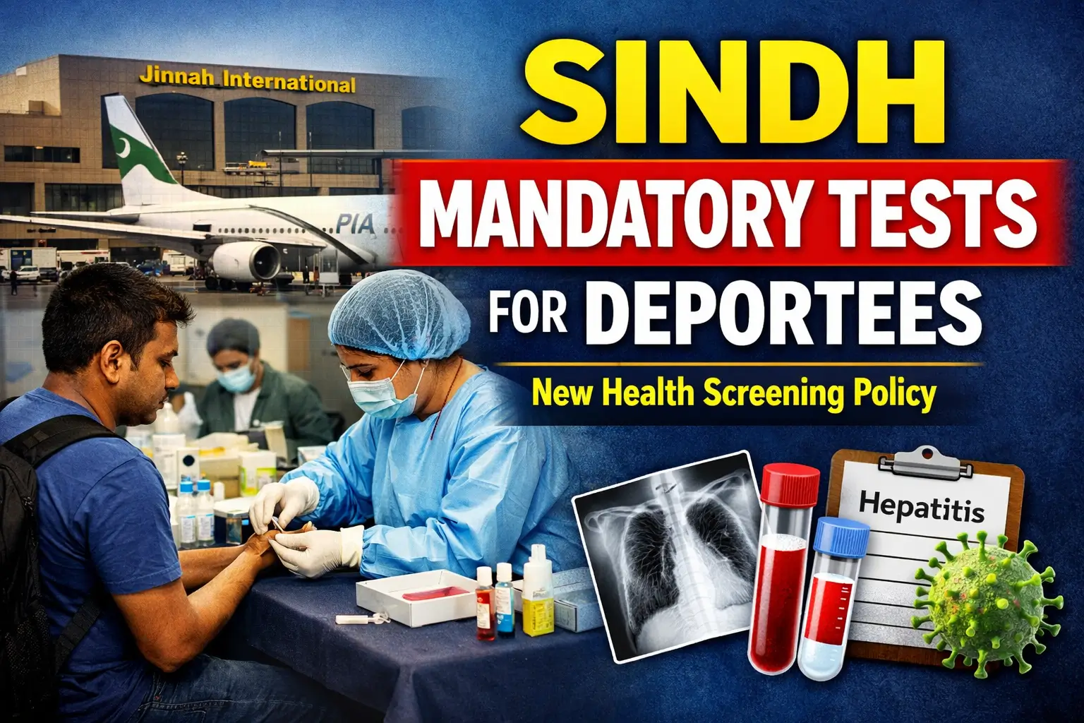 Sindh Mandatory Tests for Deportees