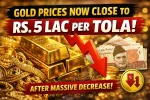 Gold Prices Now Close To Rs. 5 Lac Per Tola After Massive Decrease 2026